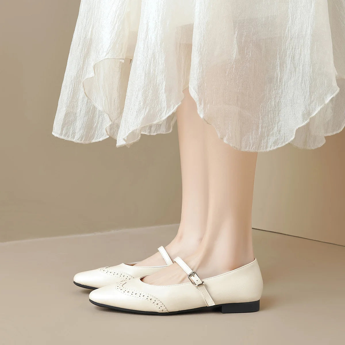 New spring women's shoes Fashionable design Marie-Jane shoes Women's casual high heels and boat shoes Office and party wear