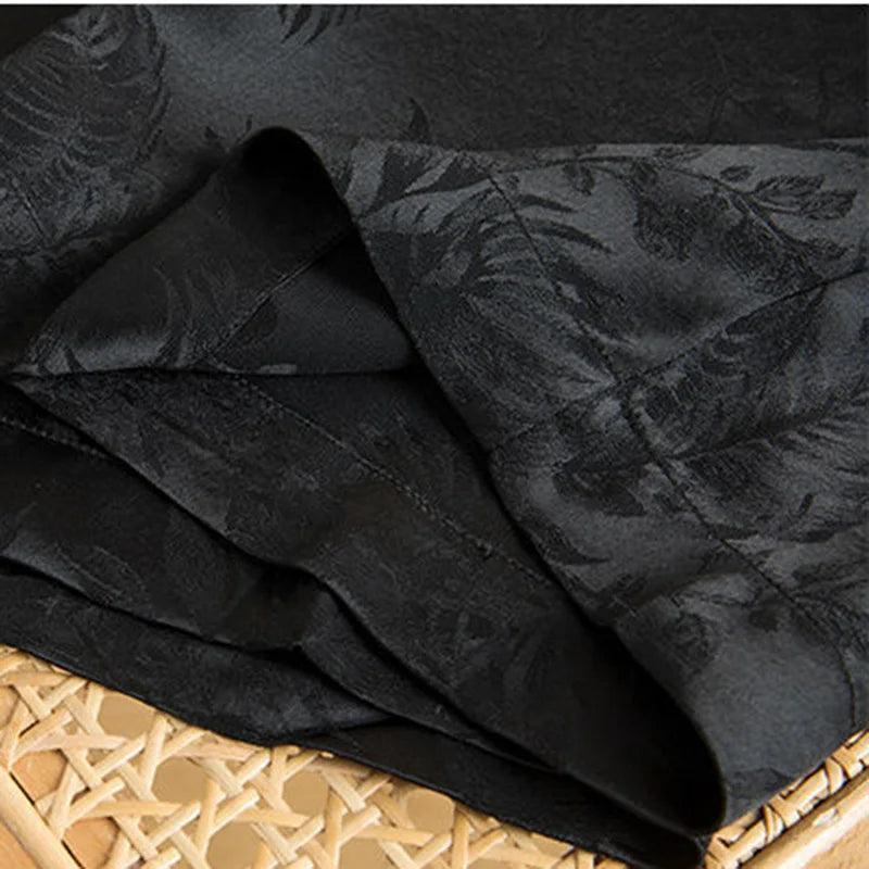 Black Vintage Elastic High Waist Lace Up Wide Leg Loose Women's Pants Korean Fashion Full-Length Pants For Women Spring