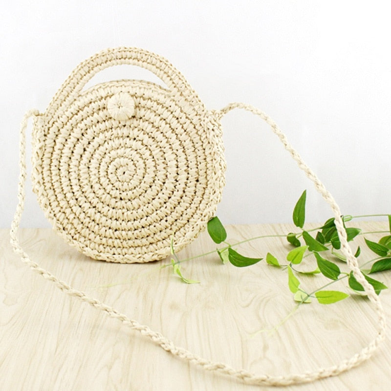 Summer Straw Handbag Wooden Handle Large Capacity Paper Rope Woven Straw Bag 2024 New Fashion Summer Vacation Travel Beach Bag beige11