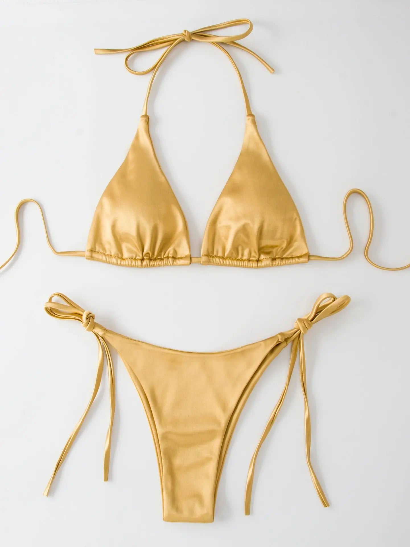 Women Sexy Micro Mini Bikini Thong Halter G-String Bra Bikinis Set Swimwear Backless New Swimwear Bathing Suits 15