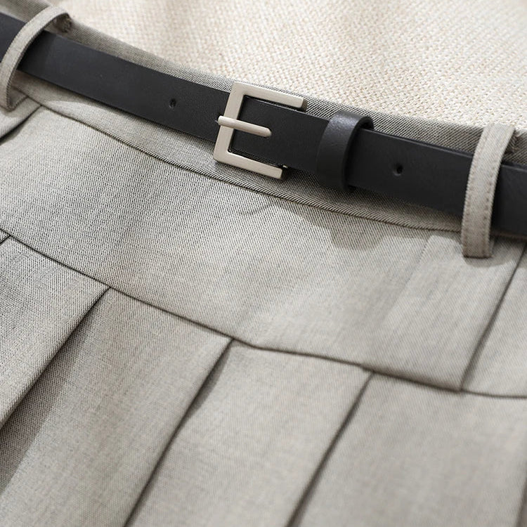 Vimly Elegant Work Flared Pleated Skirts for Women 2023 Fall Fashion Office Lady Woman Autumn A Line Midi Skirt Clothes M2935