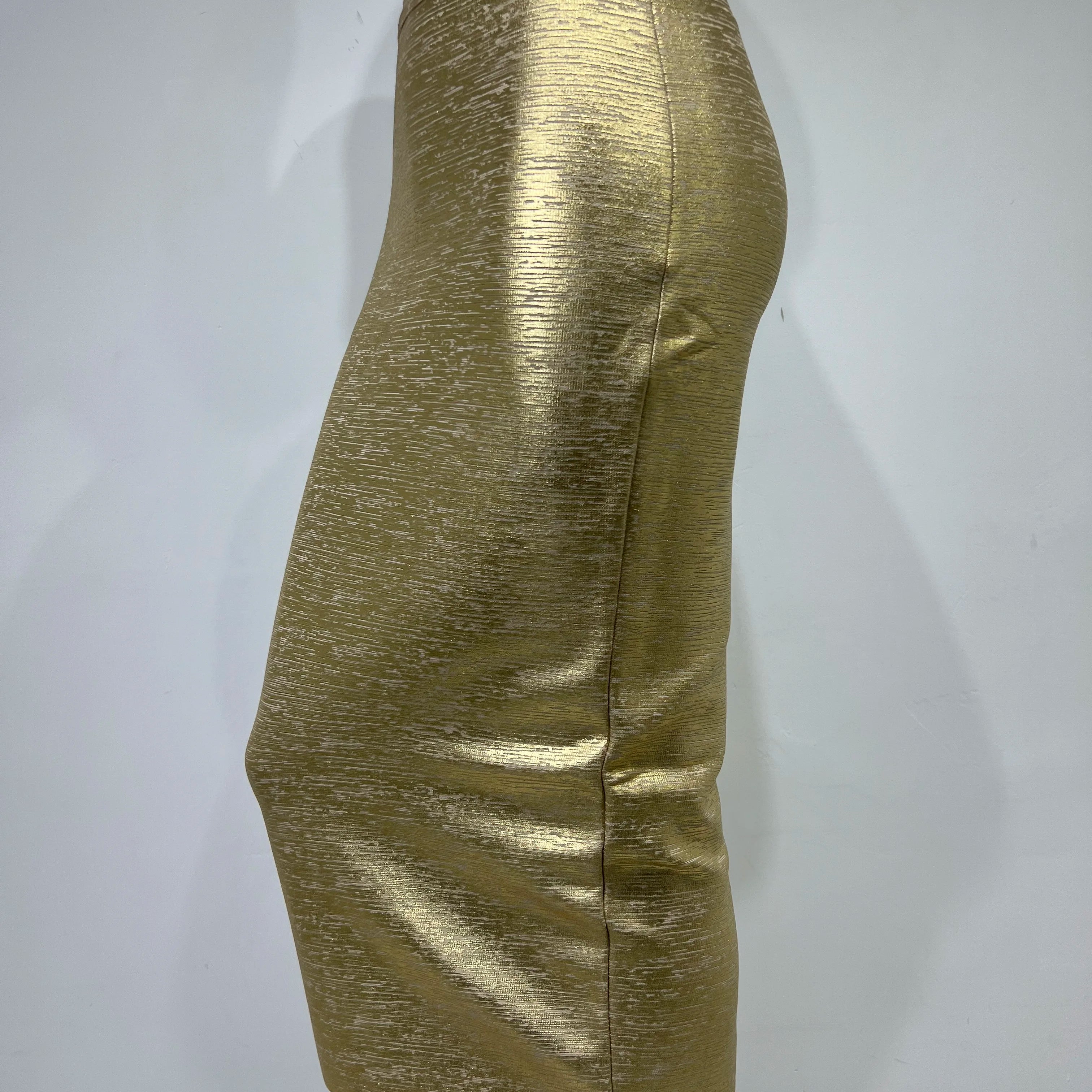 Women Summer Skirt Sexy Silver Gold Bronzing Midi Bandage Skirt High Street Designer Skinny Party Midi Pencil Skirts 78cm