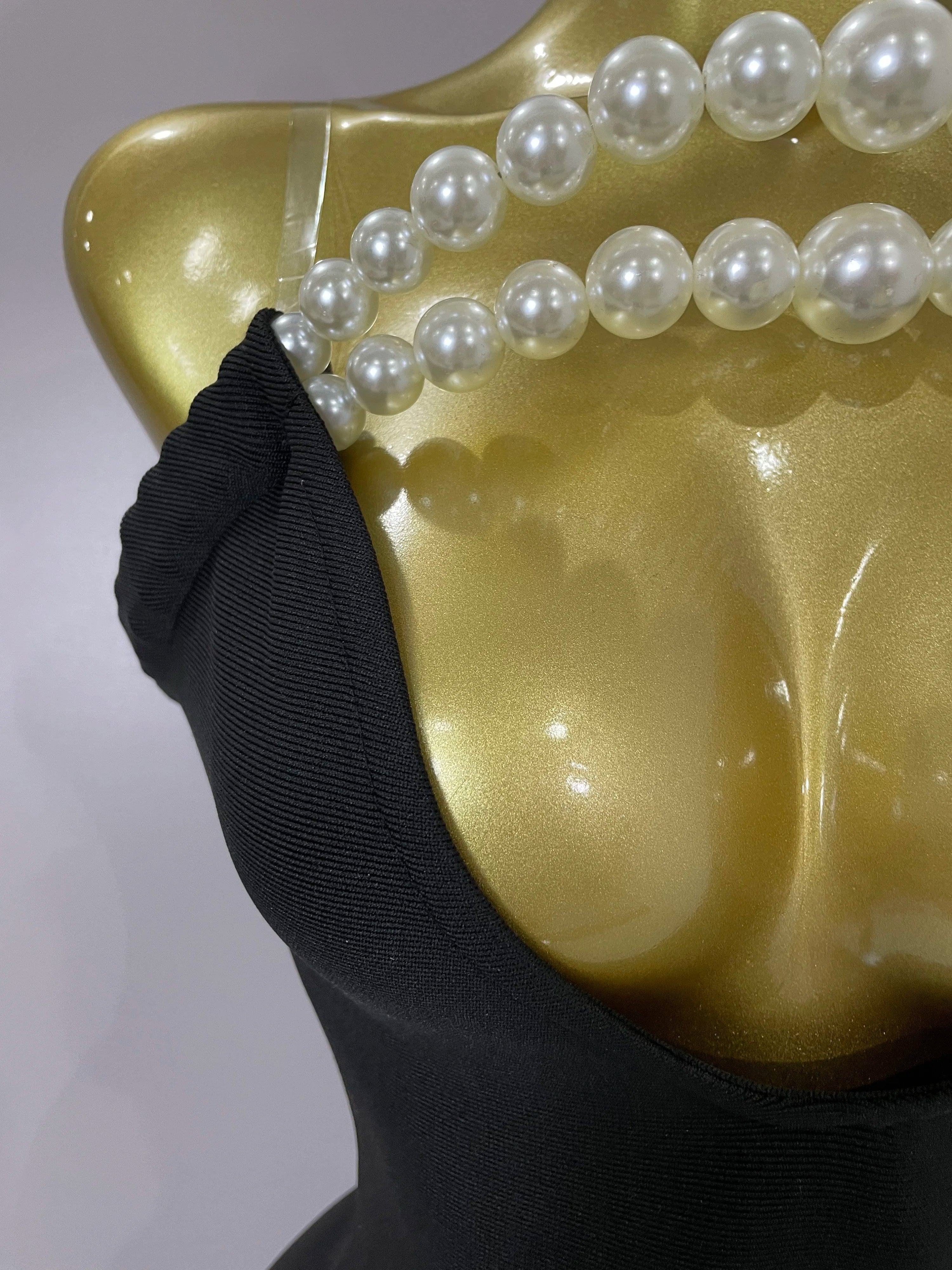 Sexy Backless Strapless Black Beading Long Bandage Bodycon Dress 2025 Women Celebrity Elegant Evening Luxury Birthday Dresses