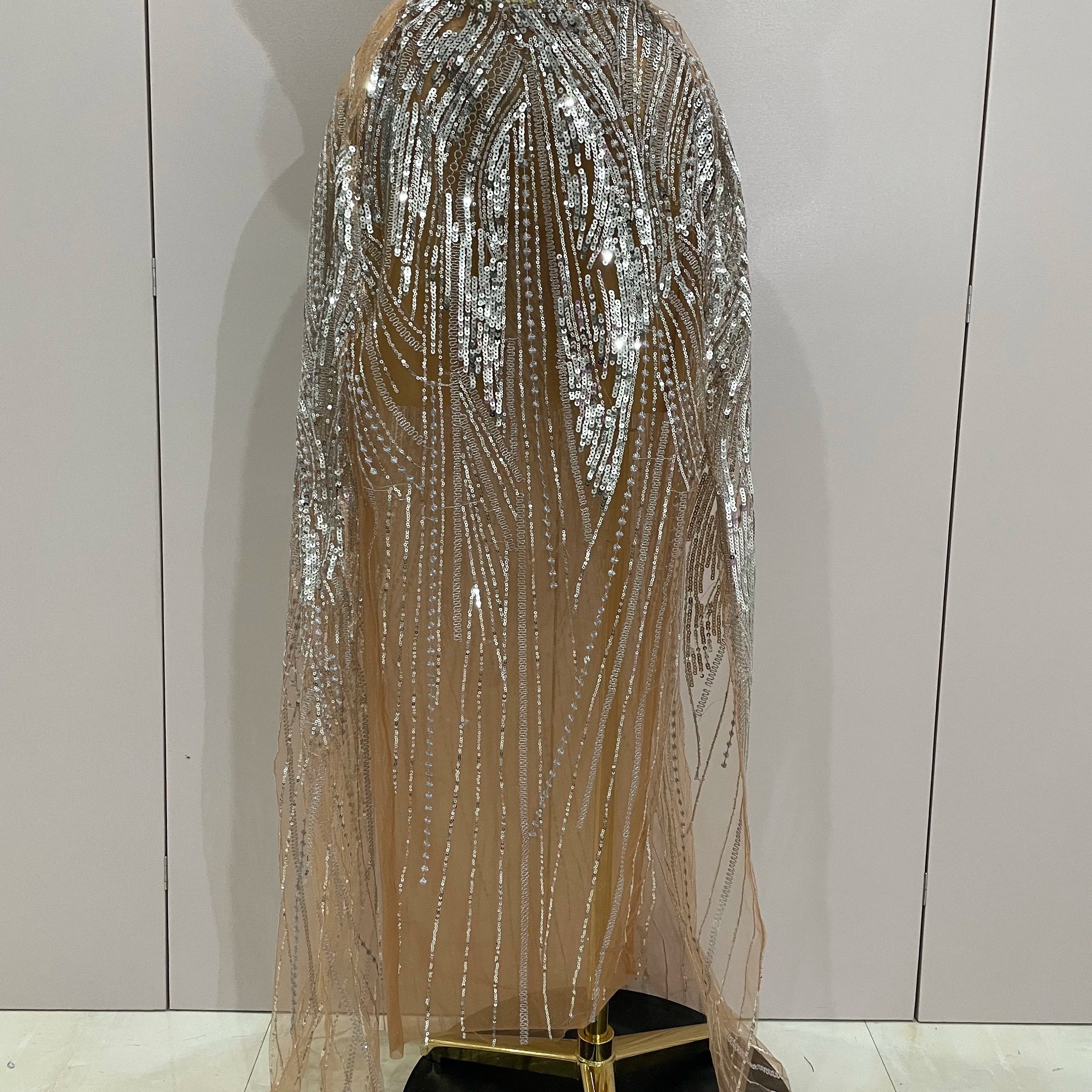 2025 Sparkly Rhinestone Sequins Sexy Strapless See-Through Long Dress Women Evening Birthday Party Dress Nightclub Stage Costume