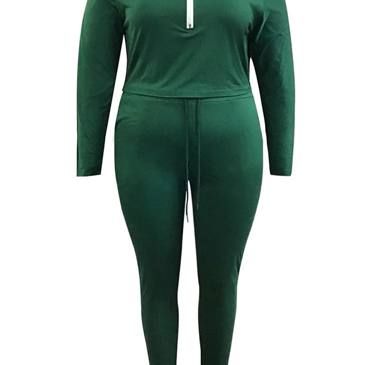 LW Women's Plus Size Pants Set 2025 Spring Sexy Long Sleeve Off Shoulder T-shirts Casual Skinny Pant Sets Women 2 Piece Outfits