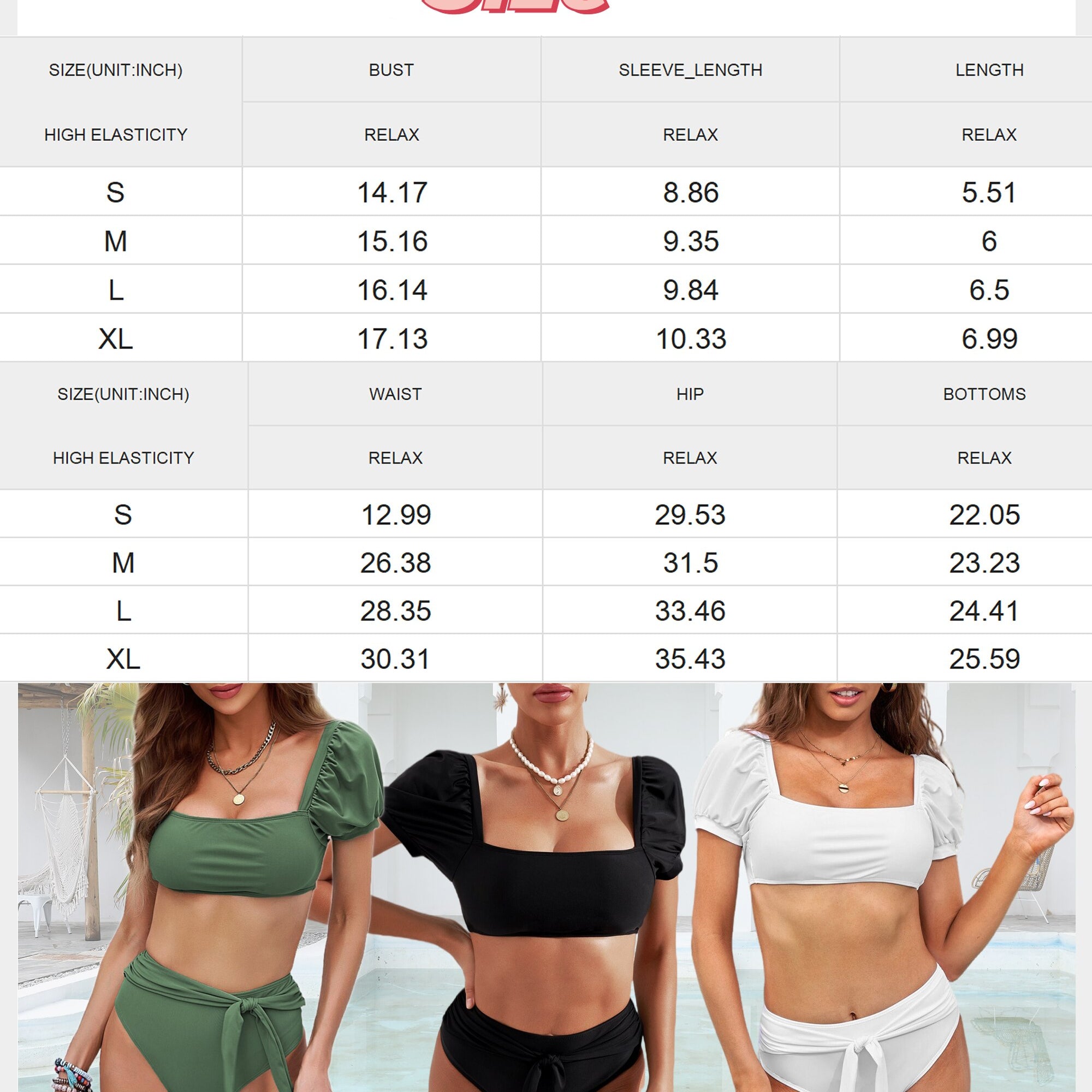 Summer Women`s Bikini Swimsuits Push Up Bikini Two Piece Swimsuits Padded Bathing Suit Green L Female 2024