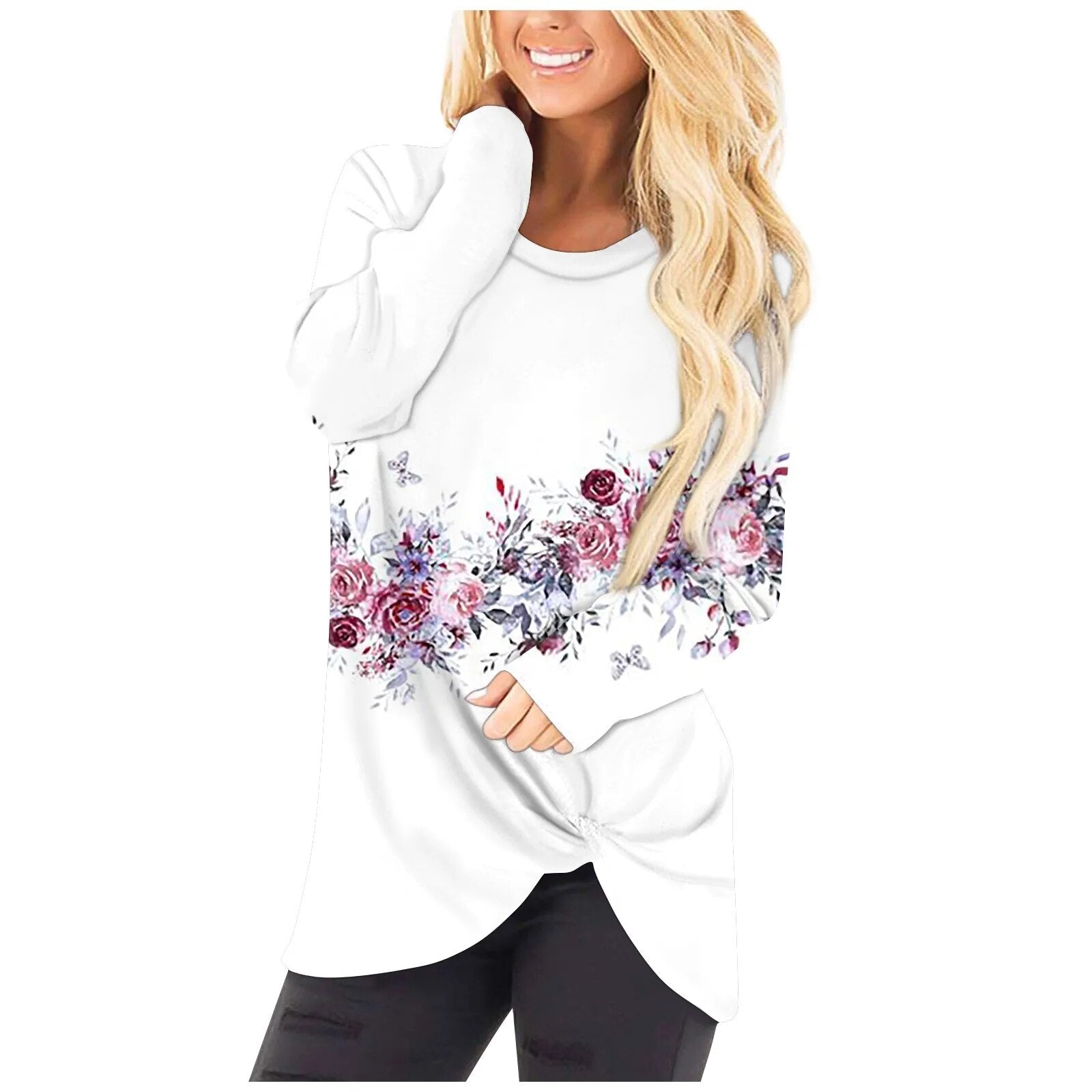 Sweatshirt Women Fashionable Round Neck Women Pullover Winter 2024 New Long Sleeves Women Sweatshirts Luxury Hoodies Women Multicolor