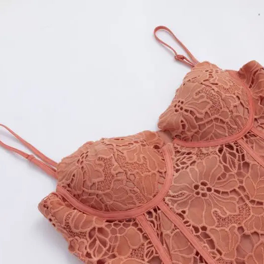 Orange Color Women Sleeveless Sexy Strap Square Collar Bodycon Mini Lace Dress Celebrate Girls' Birthday Party Cocktail Dress