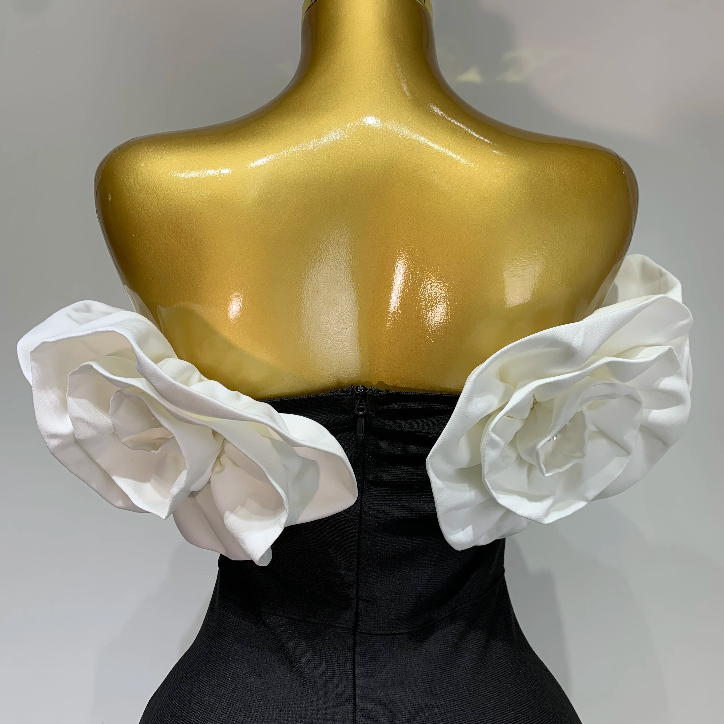 Women Sexy Off Shoulder Flower Diamonds Long Bodycon Bandage Dress 2025 Celebrity Elegant Evening Luxury Birthday Party Dresses