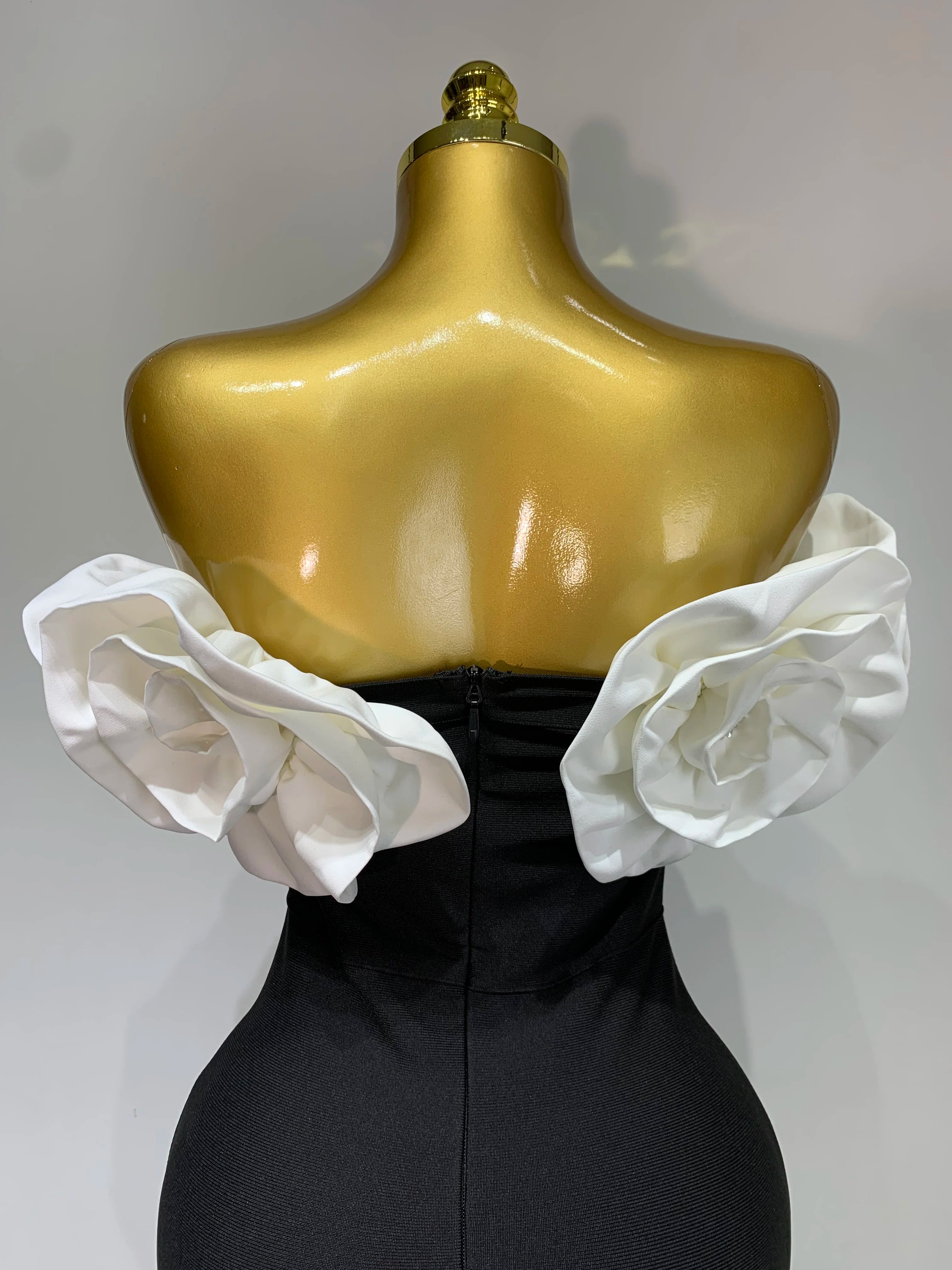 Women Sexy Off Shoulder Flower Diamonds Long Bodycon Bandage Dress 2025 Celebrity Elegant Evening Luxury Birthday Party Dresses