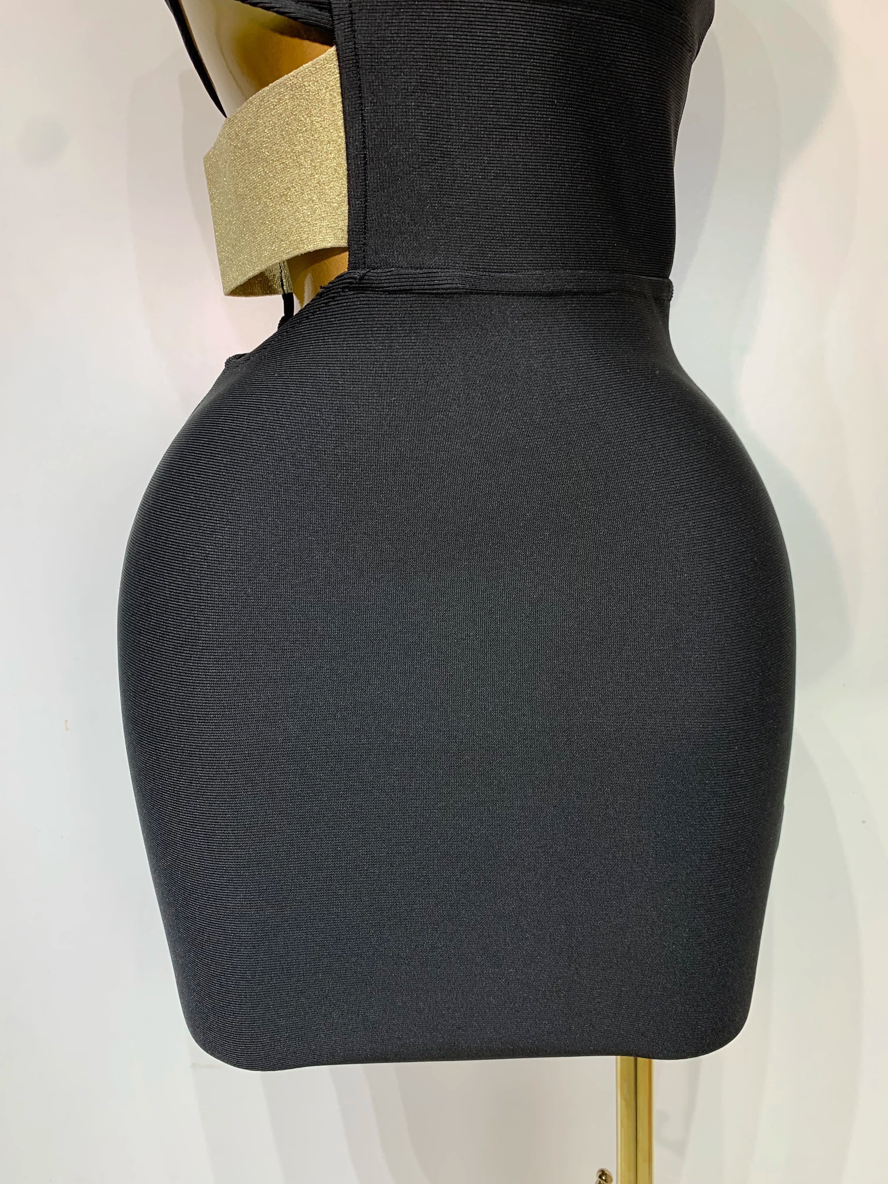 Luxury Birthday Dress Women Sexy Backless Black Bodycon Bandage Mini Dress Celebrate Birthday Evening Party Fashion Dress