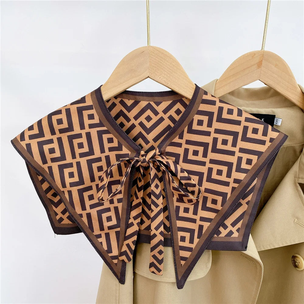Capes New Style Shoulder Scarf Shawl Women False Collar Air Conditioning Room Shawl Decoration With Knotted Scarf Cloak 25 One Size