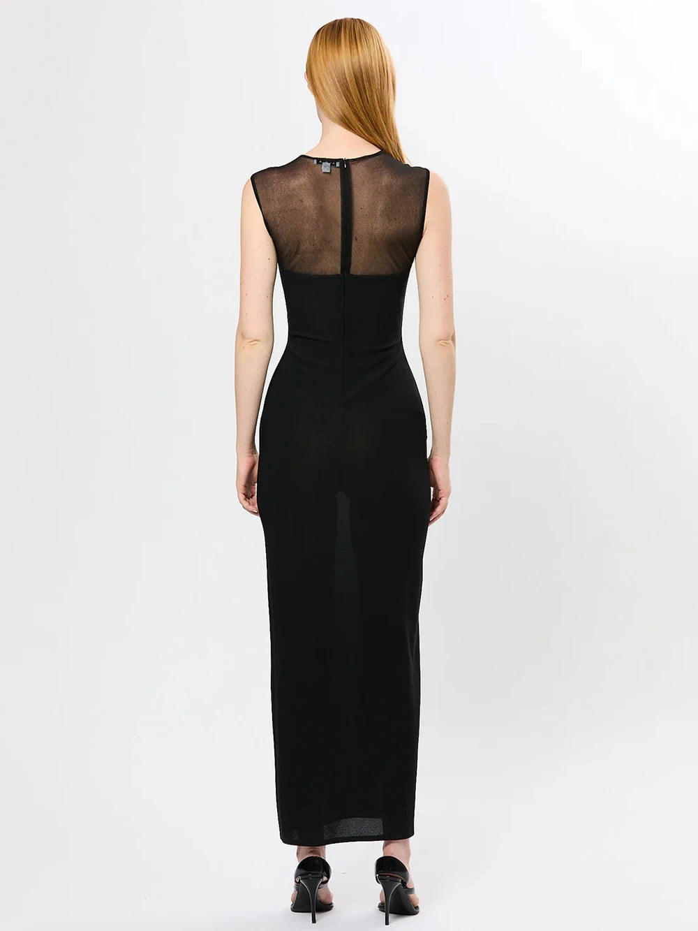 Elegant Mesh Patchwork Sleeveless Bodycon Party Club Evening Dress Sexy Bodycon Perspective Vestido 2025 Summer Clothing