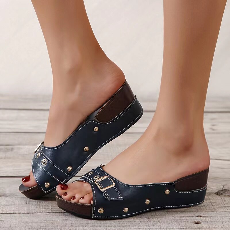 Women Sandals - Fashion Wedges Shoes For Women Slippers Summer Shoes With Heels Sandals Flip Flops Women Beach Casual Shoes