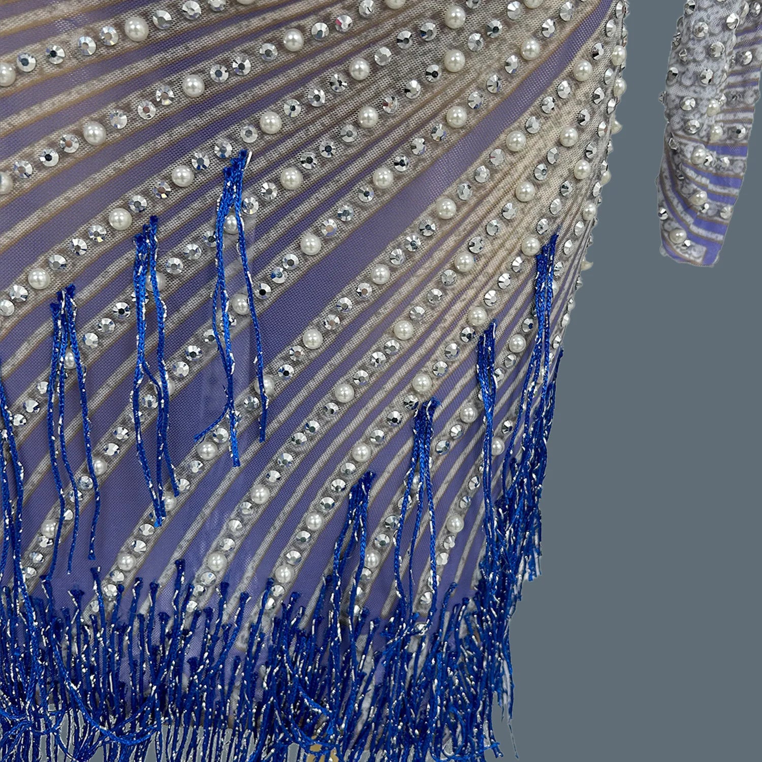 Sexy Sheer Mesh Latino Dance Dress For Women Party Club Night Stage Performance Sexy Costume Birthday Prom Bodycon Dress Zonglv