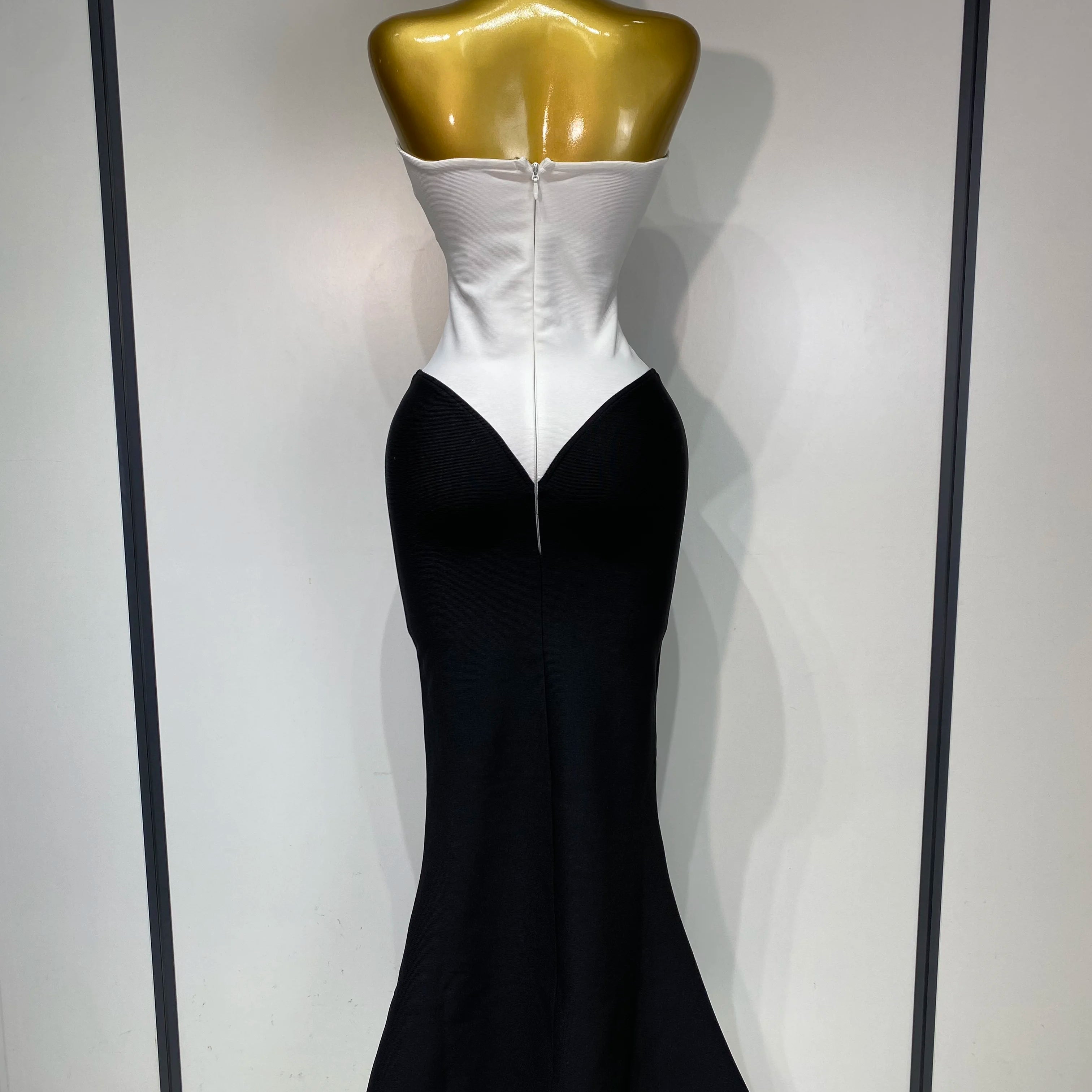 Sexy Bodycon Bandage Dress Strapless Diamond Flower Maxi Long Elegant Dresses 2025 Luxury Birthday Dress Club Party Prom Gowns