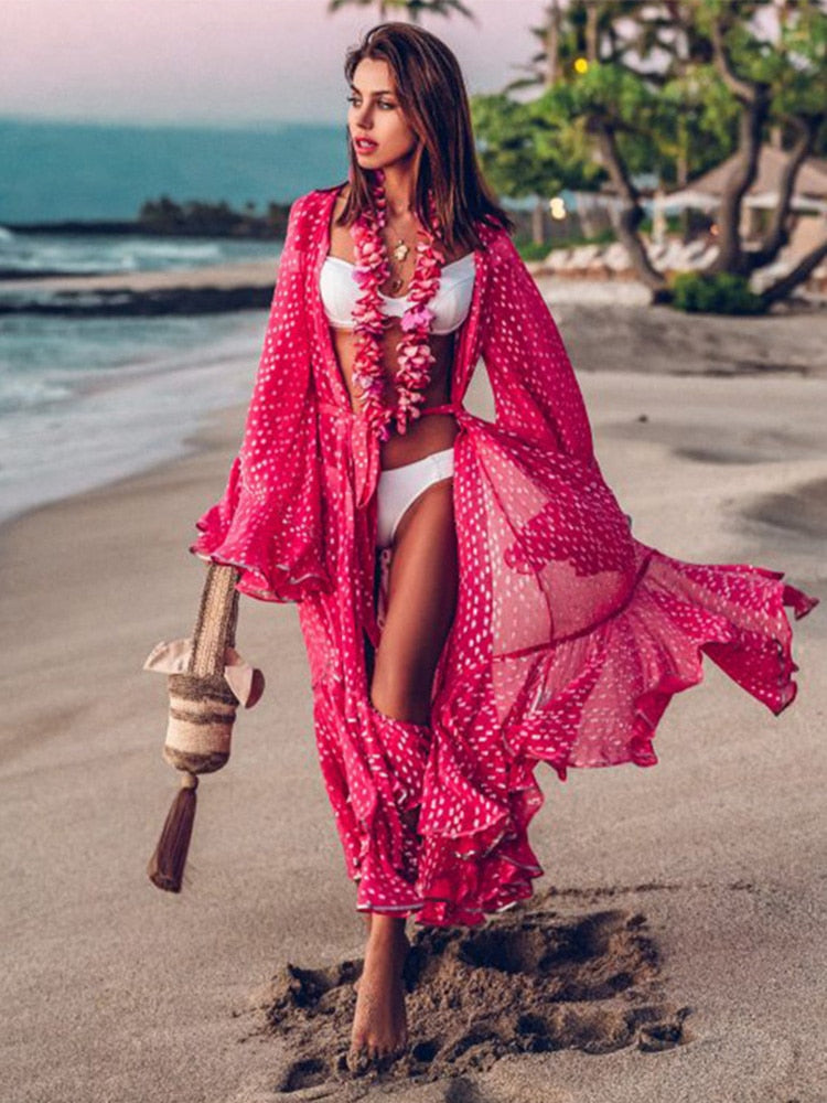 White Knitted Beach Cover up dress Tunic Long Pareos Bikinis Cover ups Swim Cover up Robe Plage Beachwear LXF390P1