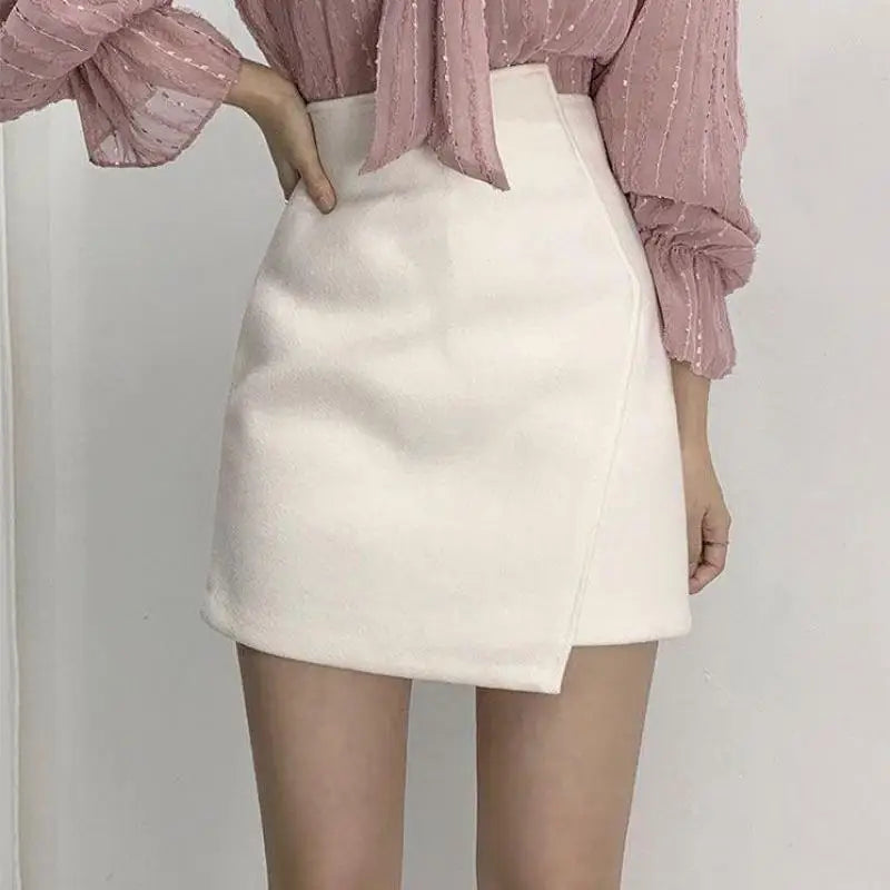 Skirts Women Split Elegant Office Ladies Spring Mujer Faldas Casual Hot Sale A-line Black Hot Sale Design Comfortable