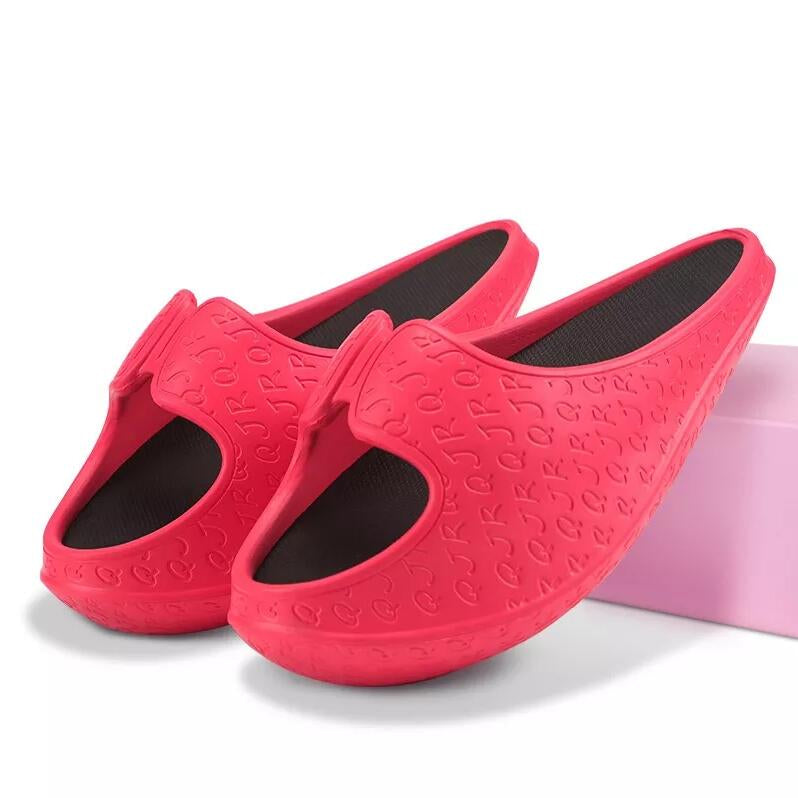Women's Slippers Body-shaping stretched Summer Shoes Fitness Slides Shoe Female EVA Lose-weight Sandals Rocking Slipper Red