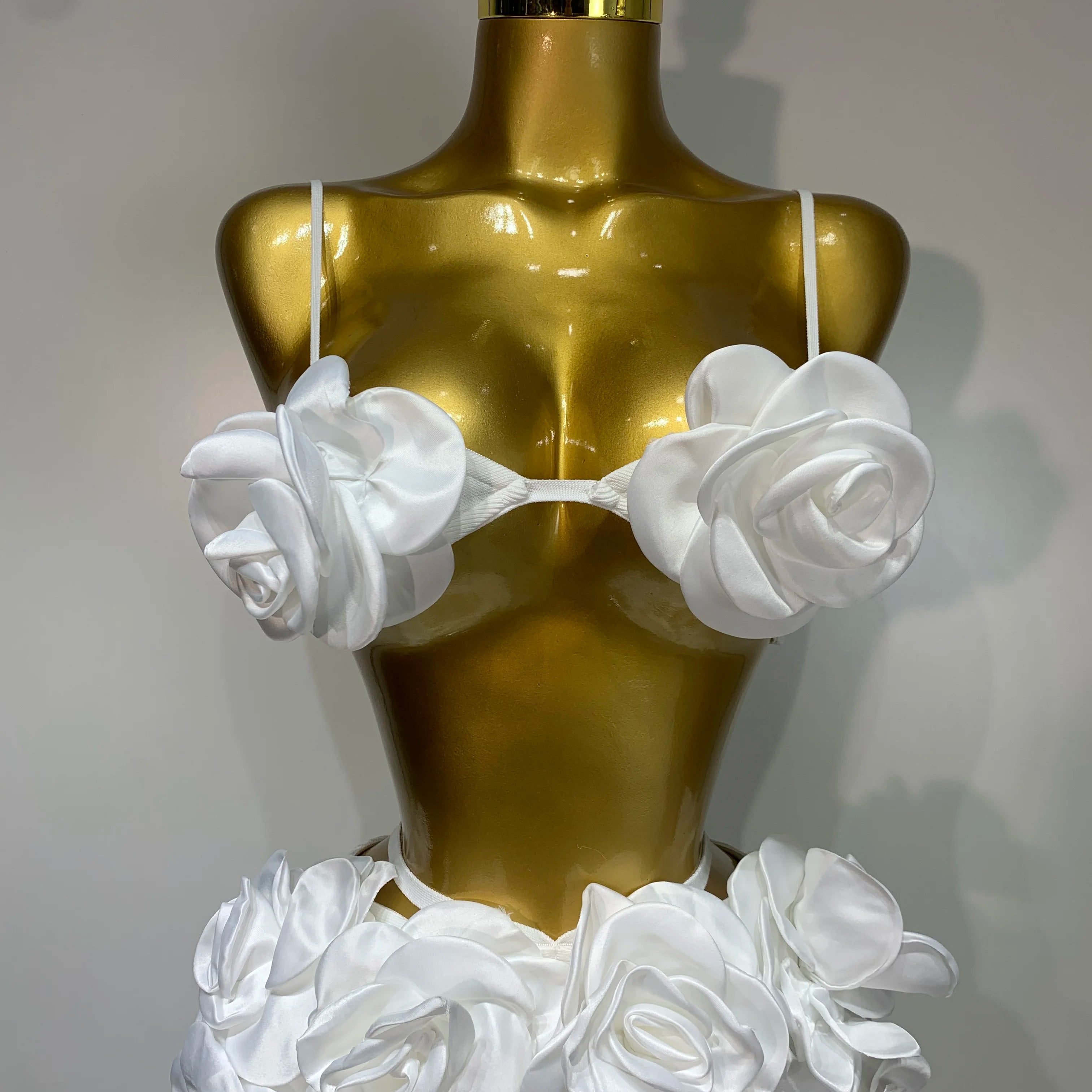 Women Sexy Camisole Floral Bandage Long Skirts Two Piece Set 2025 Celebrity Elegant Party Cocktail Prom Gown Nightclub Outfit