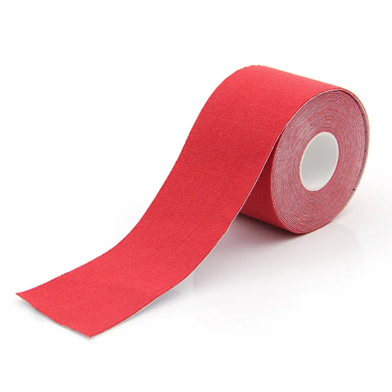 5 Size Kinesiology Tape Medical Athletic Elastoplast Sport Recovery Strapping Gym Waterproof Tennis Muscle Pain Relief Bandage Red
