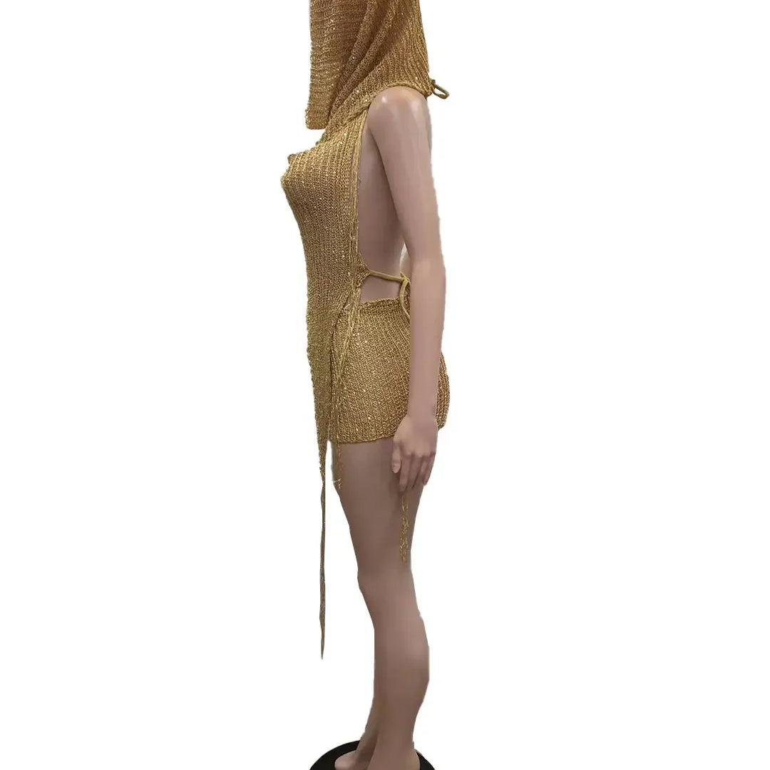 Knit Ribbed Women's Set Halter Neck Backless Crop Top with Hat Shorts Suit 2023 Summer Two 2 Piece Set Outfit Tracksuit