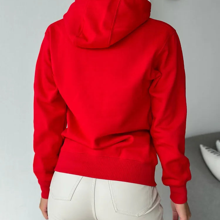 Streamgirl Winter Warm Fleece Hoodies For Women Green White Loose Sweatshirts With Hoodie Pink Pullover Hoodies Women Velvet Top