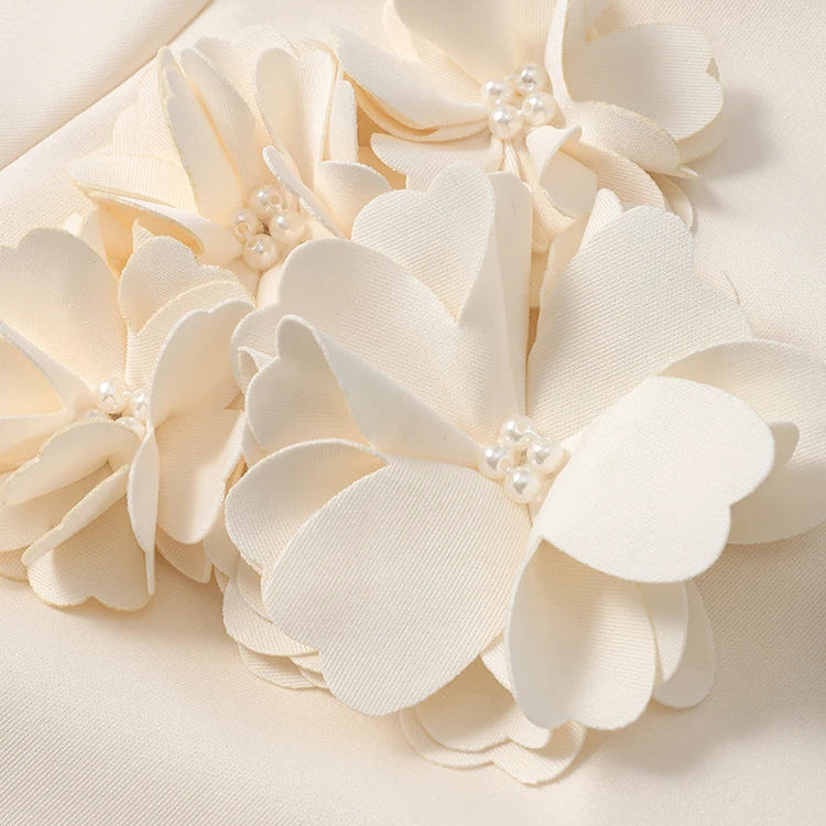 Ramadan Elegant 2 Piece Set Women Lantern Sleeve Flower Crop Top High Waist A-line Skirt Suit Spring Lady Abaya Turkey Sets