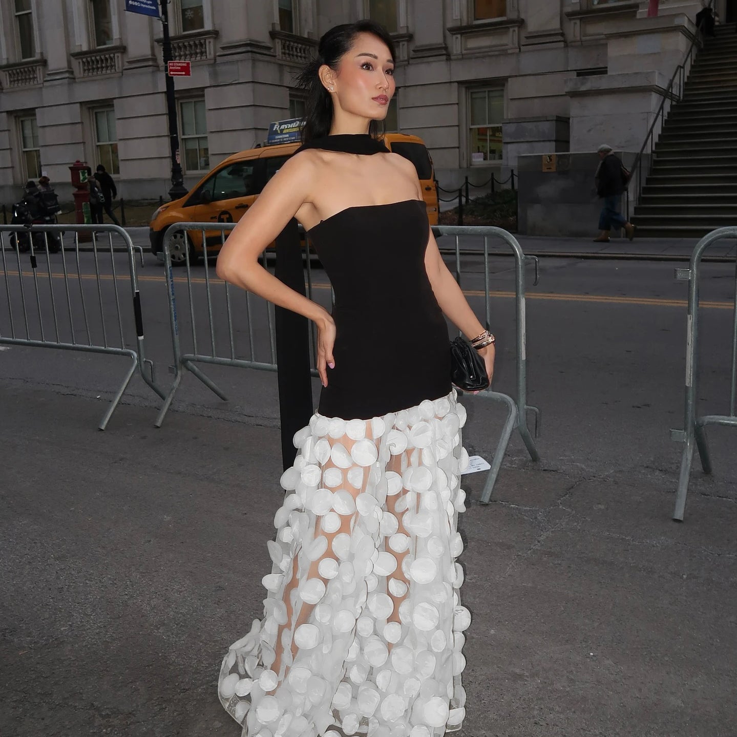 Black White Beige Women Sexy Strapless Flowers Bodycon Long Maxi Dress High Street Celebrate Evening Party Red Carpet Dress