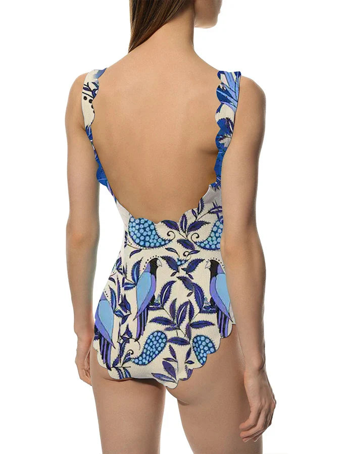 Printed Fashion Swimsuit and Beach Skirt Bikinis Sexy Erotic Suit Fashion Pieces for Slim Fit Luxury Summer Beach Elegance