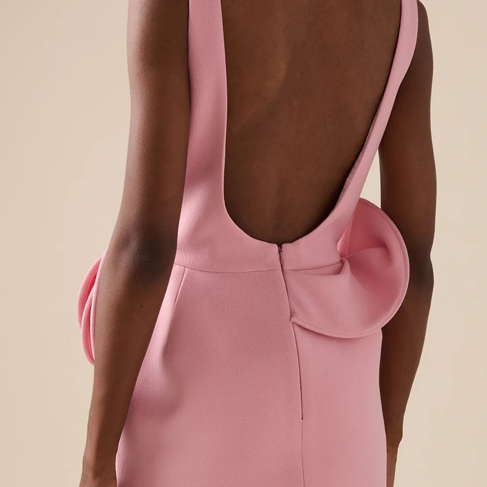 2025 New Summer Women Fashion O-Neck Florals Bodycon Mini Dress Celebrate Fashion Evening Party Birthday Vacation Outfit