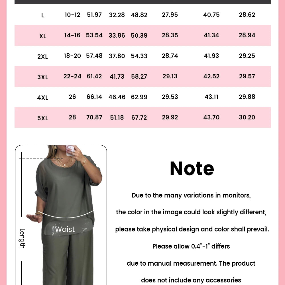 Plus Size Formal Green Elegant Round Neck Half Sleeve Pocket Chiffon Three Piece Sets