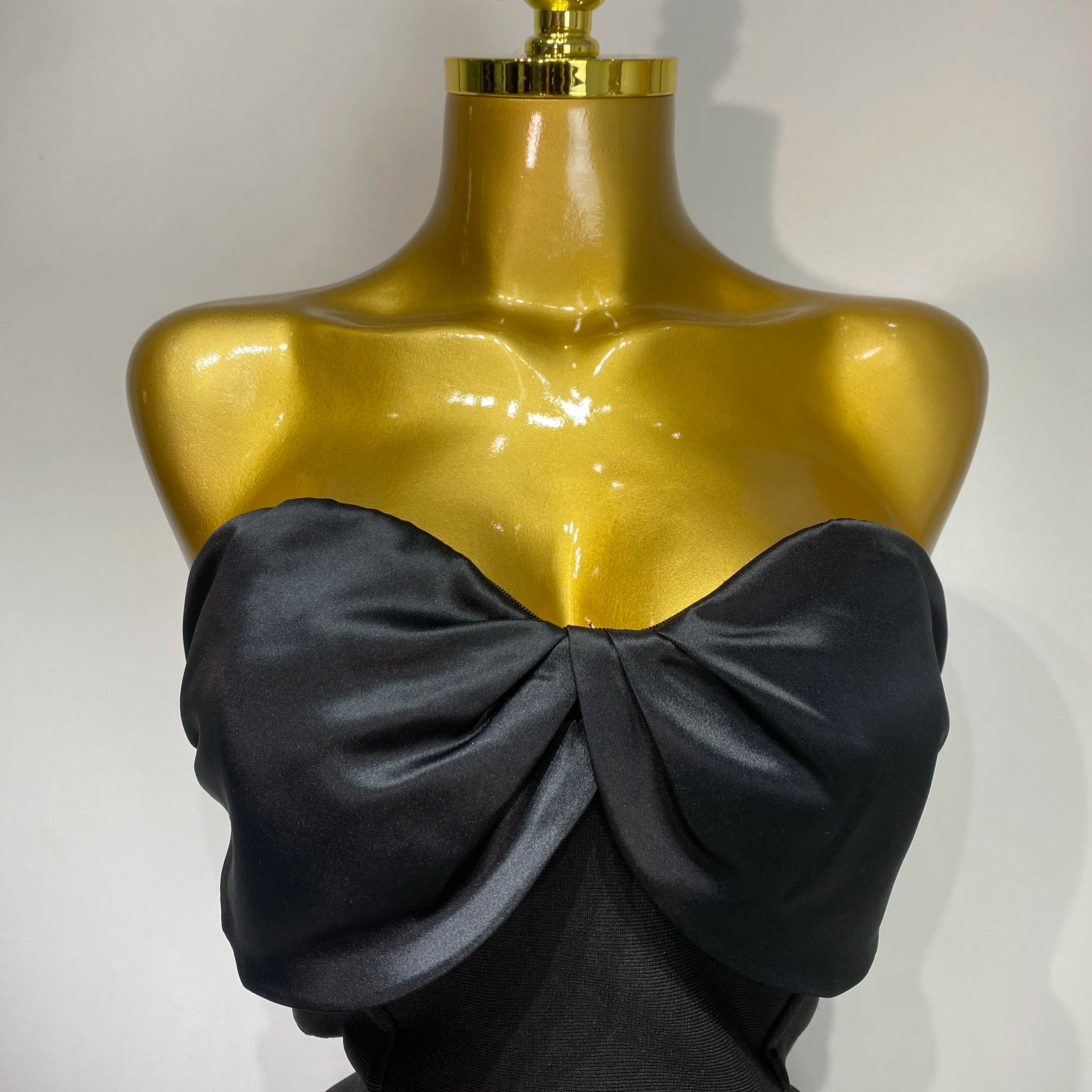 Women Luxury Birthday Sexy Strapless Ruffles Bodycon Flare Black Bandage Jumpsuit 2025 Celebrity Designer High Street Rompers