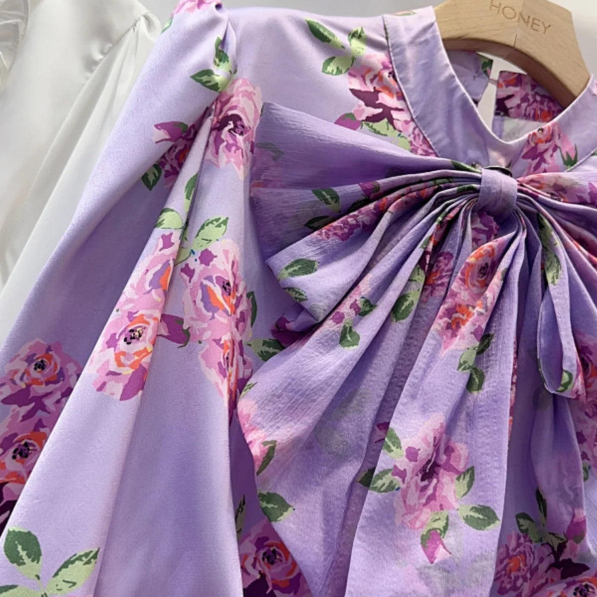 Broken Flower Blusas Mujer Bow Shirts & Blouses Elegant Tmeperament Women Clothing Full Sleeve Camisas 2025 Korean Style Ropa