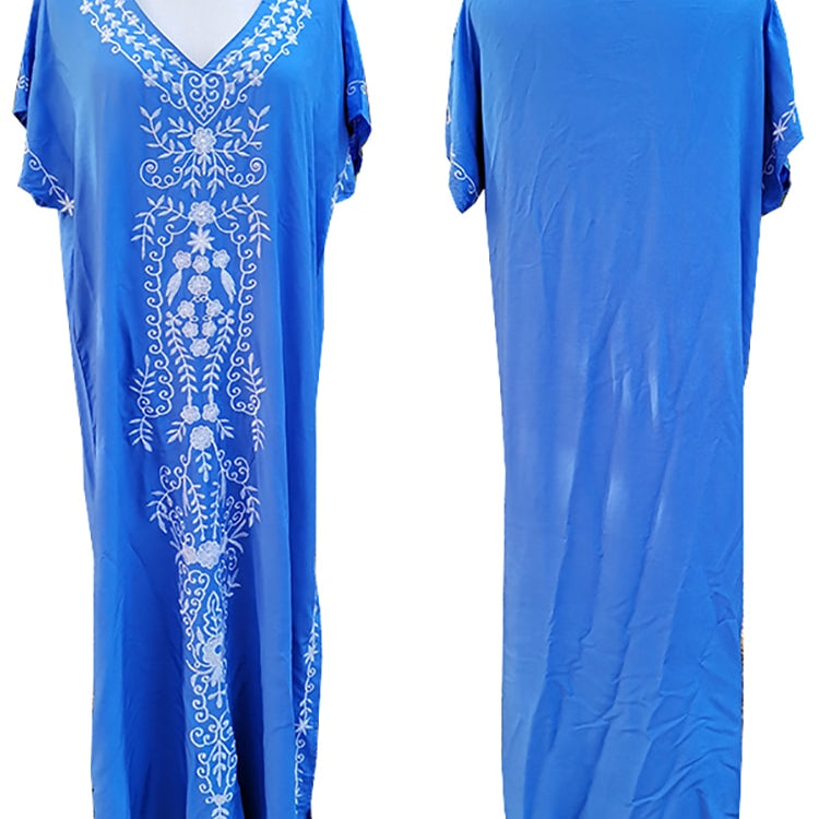 Robe De Plage Embroidery Beach Cover Up Sarong Women Beach Pareo Tunic For Beach Swimwear