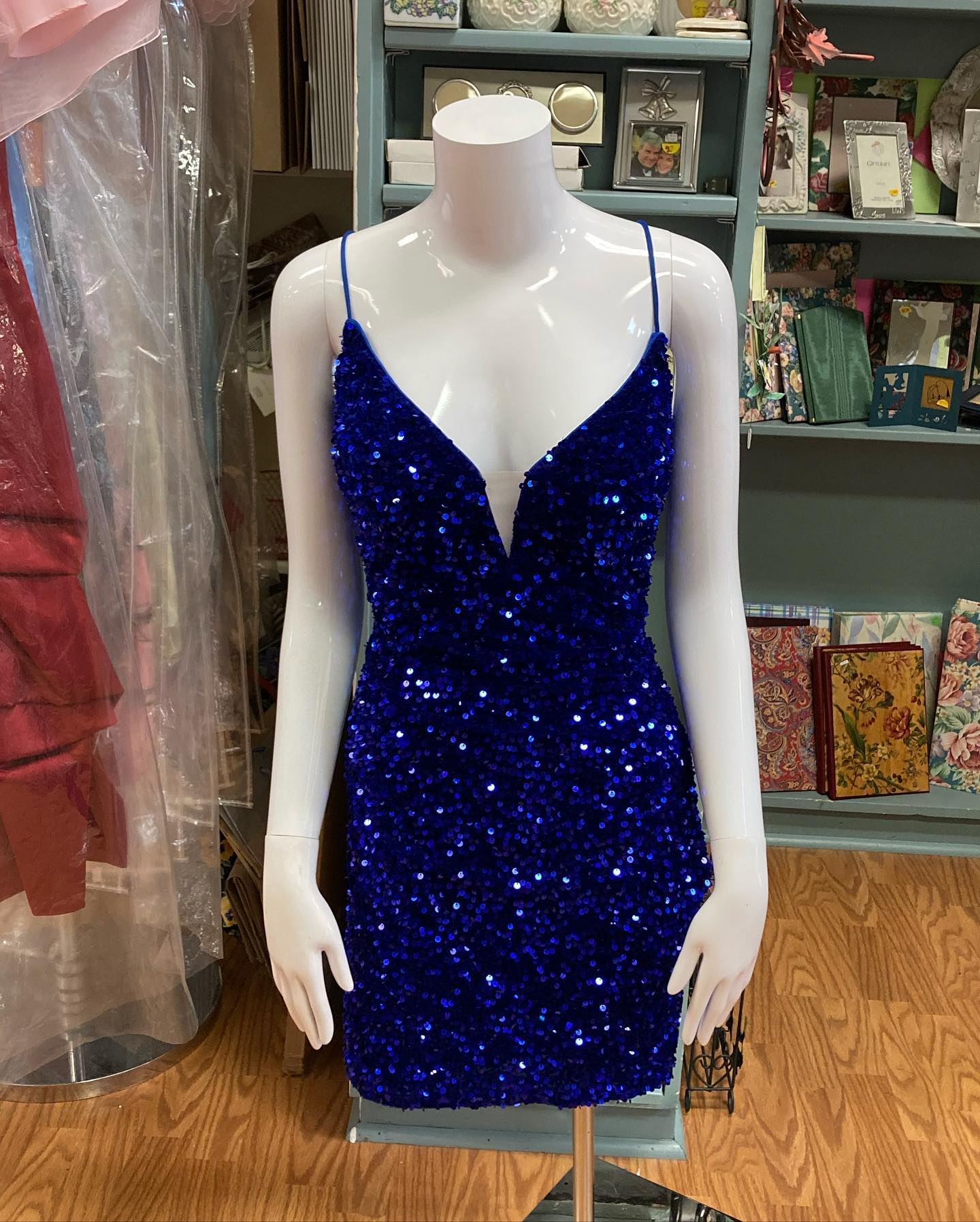 Sequin Velvet Cocktail NYE Dress 2024 Sexy Lady Short Formal Event Homecoming Party Gown Club Night Hoco Gala Interview Red Blue Blue