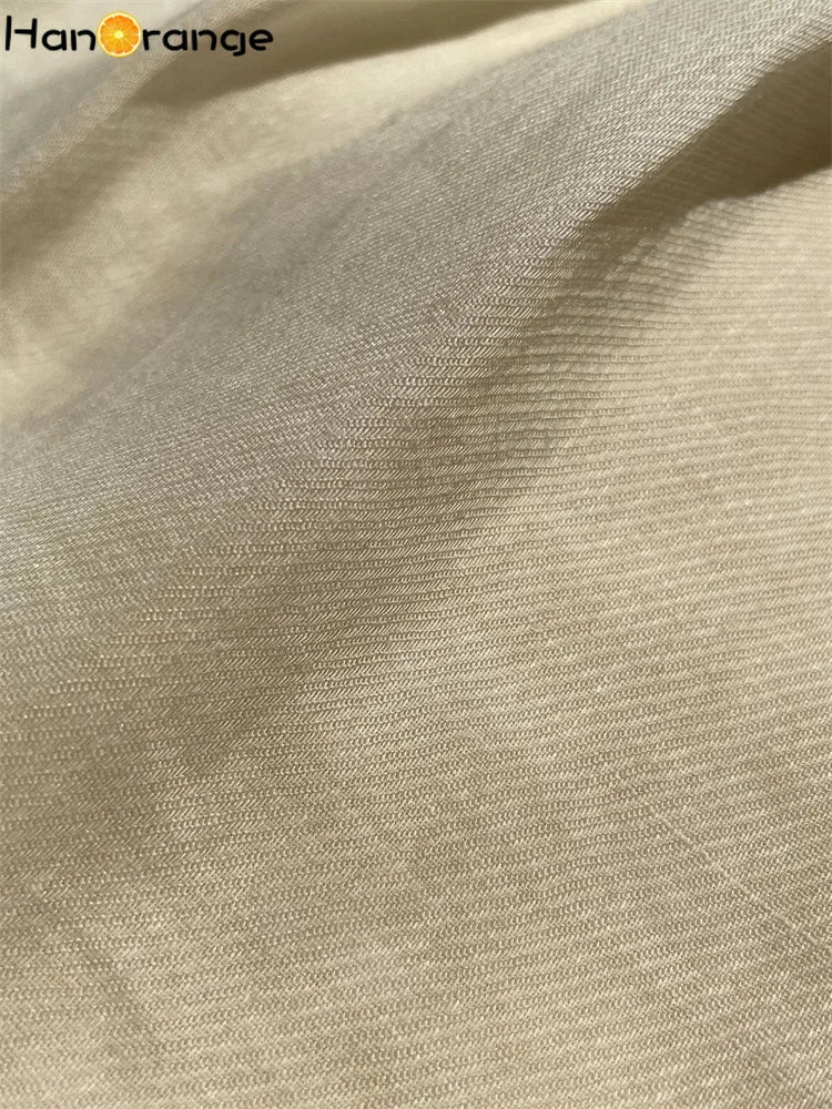 HanOrange Summer Lazy Linen Casual Knee Length Pants Women Loose Thin Anti-transparent A-line Profile Five Cents Trousers