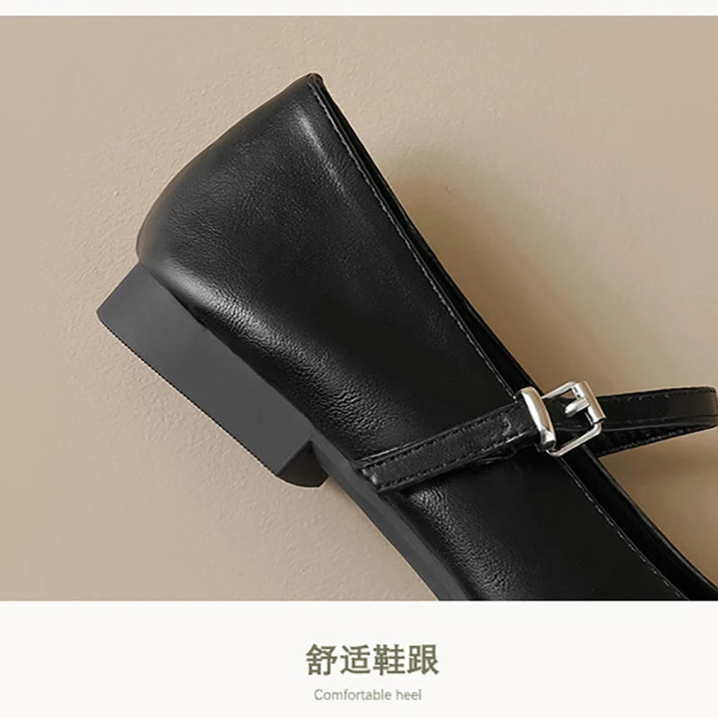 New spring women's shoes Fashionable design Marie-Jane shoes Women's casual high heels and boat shoes Office and party wear