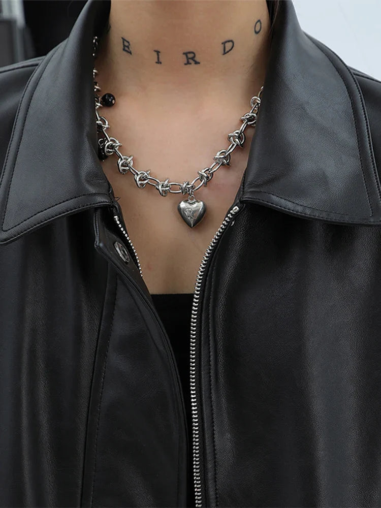 Spring Autumn Oversized Casual Waterproof Black Soft Pu Leather Jacket Women with Drop Shoulder Long Sleeve Fashion 2022