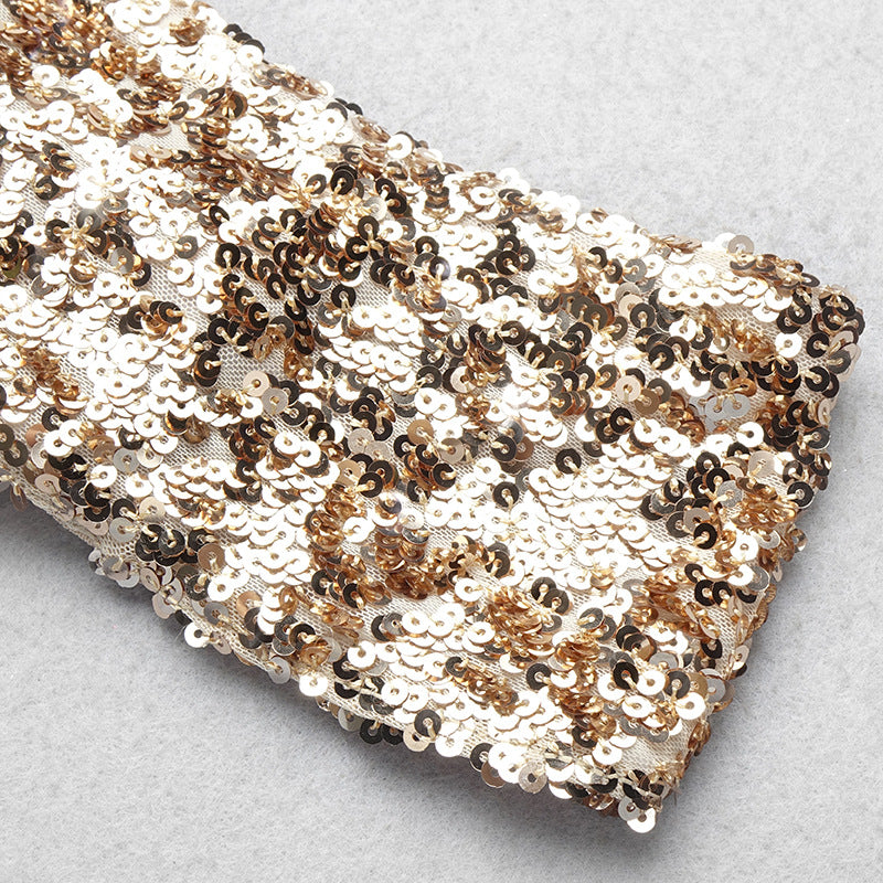 Tube Top Hanging Shoulder Pencil Skirt Sexy Stretch Nightclub Dress