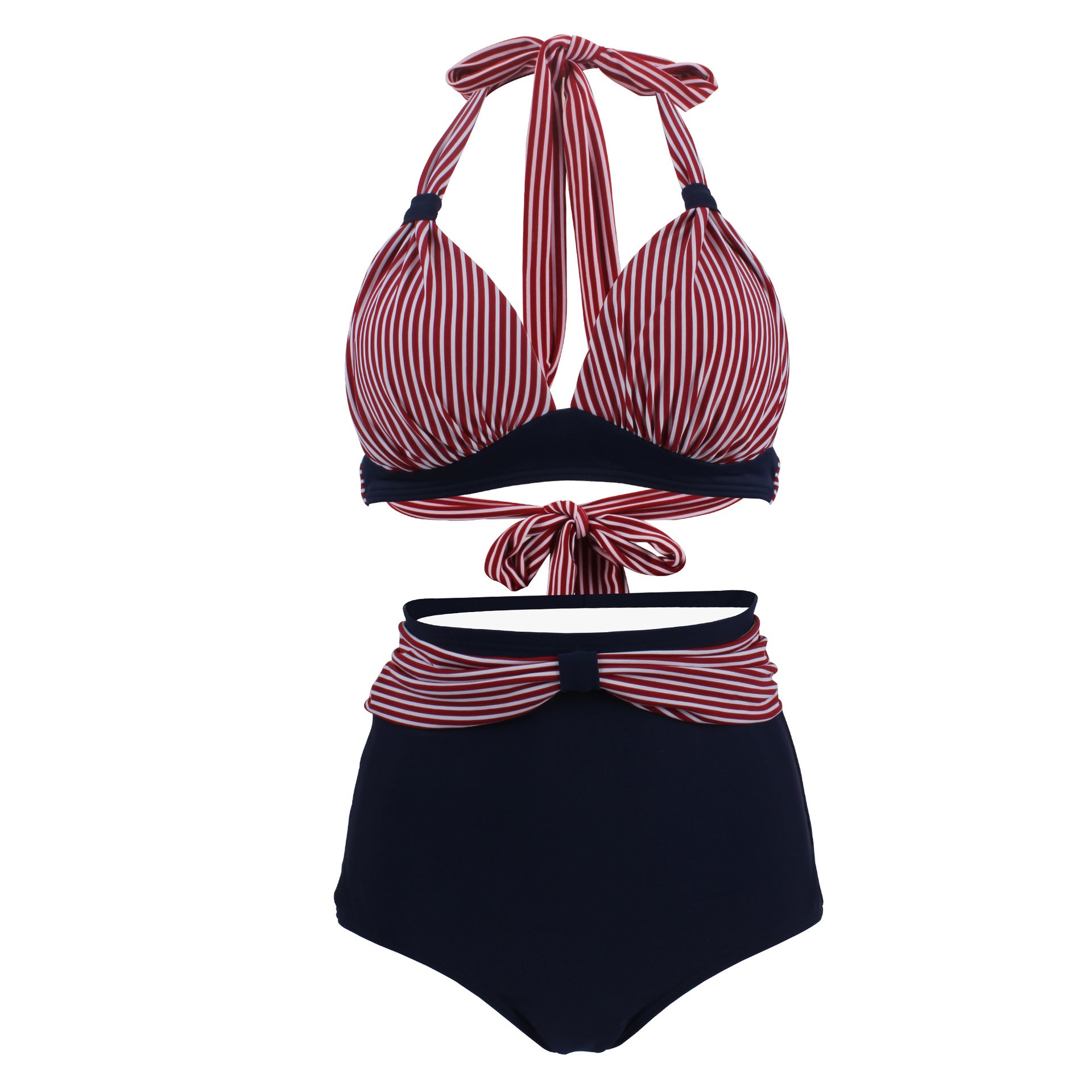 Polka dot high waist swimsuit 02Swimsuit