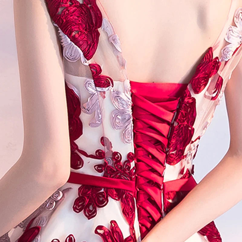 Prom dress short desgin girls' elegant party fashion plus size