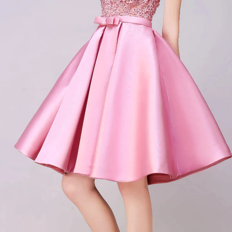 ROBE DE SOIREE SHORT COCKTAIL DRESSES PARTY PLUS SIZE WOMEN LACE GOWN BACKLESS A LINE VESTIDOS ELEGANT