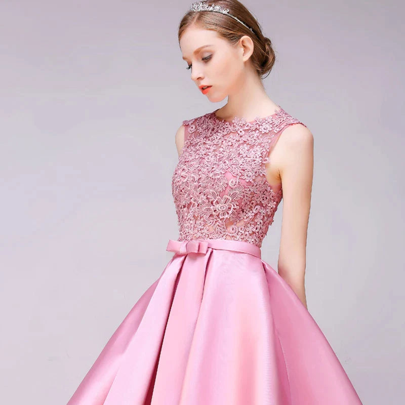 ROBE DE SOIREE SHORT COCKTAIL DRESSES PARTY PLUS SIZE WOMEN LACE GOWN BACKLESS A LINE VESTIDOS ELEGANT