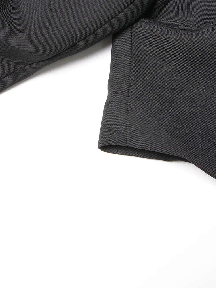 Slimming Solid Blazers For Women Lapel Long Sleeve Patchwork Diamond Temperament Blazer Female Fashion Clothing New