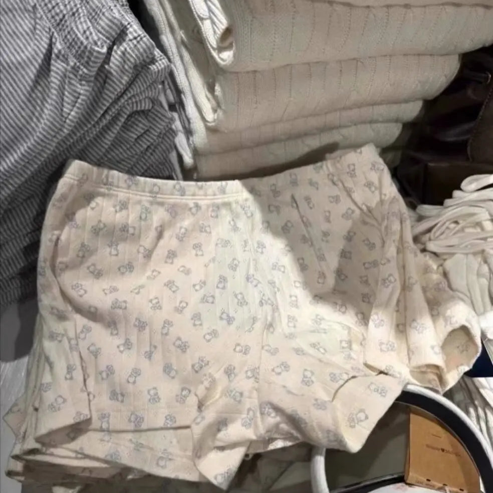 Casual Women Soft Cotton Front Buttons Shorts Summer Vintage Low Waist Female Chic Bottoms color12 One Size