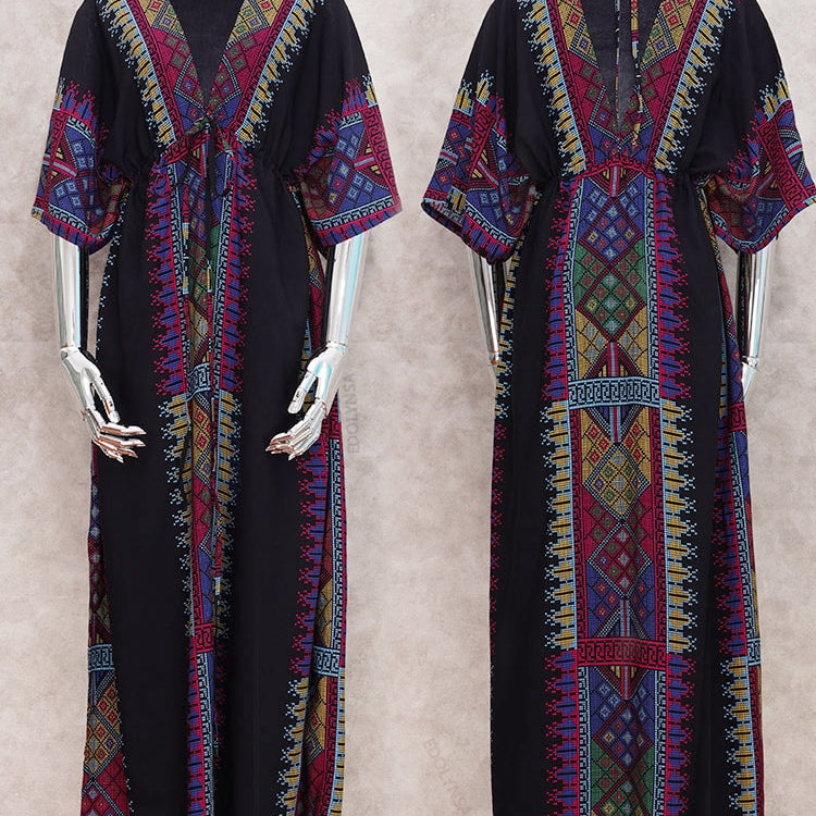 Plus Size Kaftan Beach Tunic Women Summer Beachwear Swimsuit Cover Up