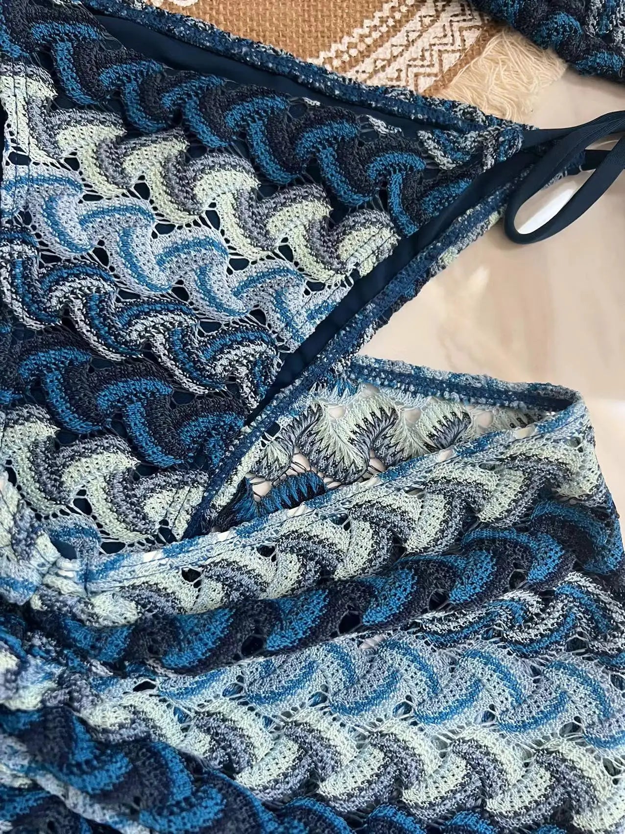 Three Piece Bikini Skirt Swimwear women swimsuit