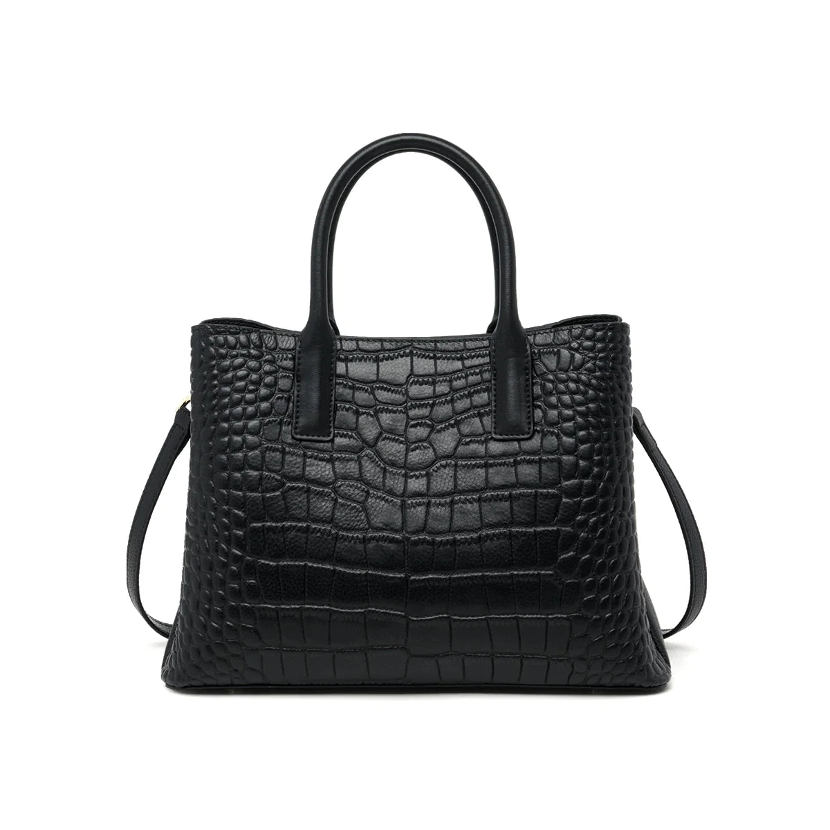 Leather Women's Handbags Black Color New Tote Bag Skin COW Ladies Purses Winter