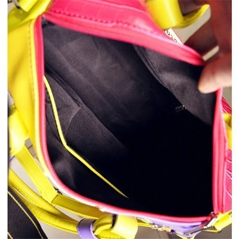 Super Women Handbag Shoulder Boston Bag tote Italian PU Leather Bags Sac A Main Borse Candy Color Luxury Handbags